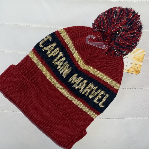 ✨Reduced NWT MARVEL beanie “ Captain Marvel “ 4 Piece Tumbler - Picture 6 of 9